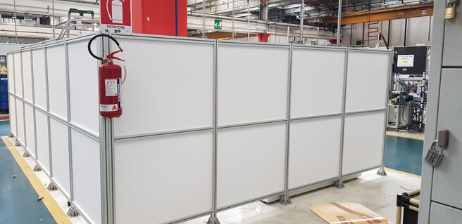 PROTEZIONI DI SICUREZZA, CABINE E RECINZIONI